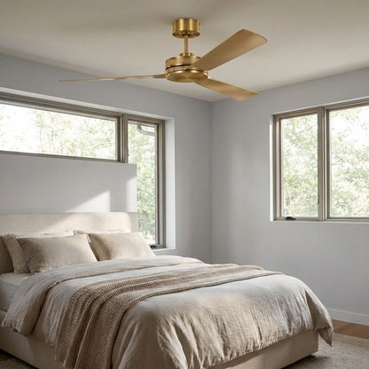 Elara Smart LED Ceiling Fan in bedroom.
