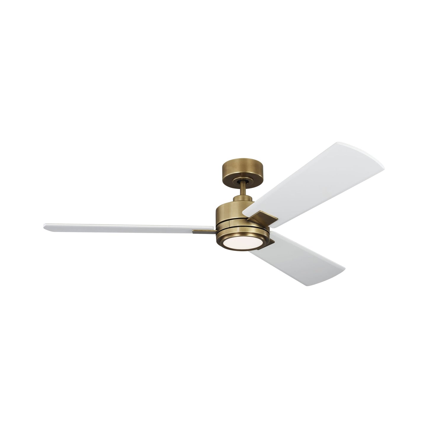 Harris Smart LED Ceiling Fan in Hand Rubbed Antique Brass.