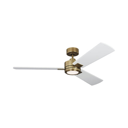 Harris Smart LED Ceiling Fan in Hand Rubbed Antique Brass.