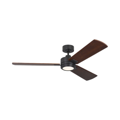 Harris Smart LED Ceiling Fan in Midnight Black.