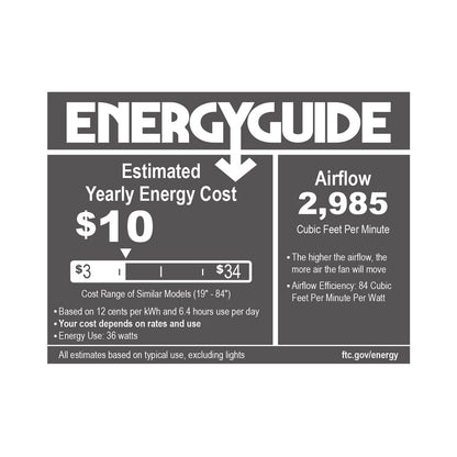 Ikon Hugger LED Ceiling Fan in Detail (44-Inch).