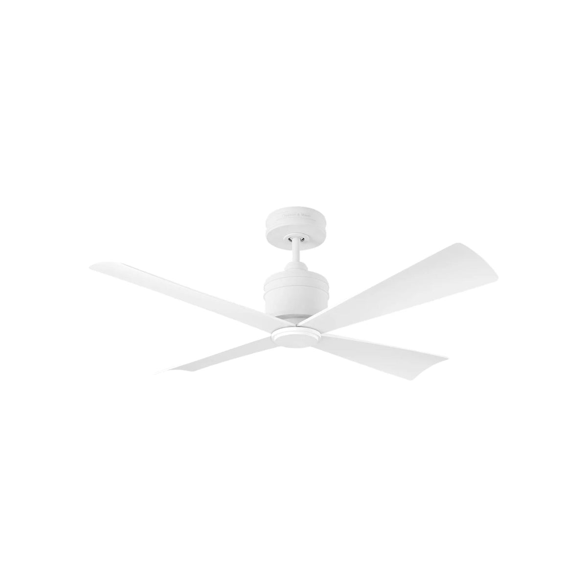 Launceton Ceiling Fan in Matte White (44-Inch).