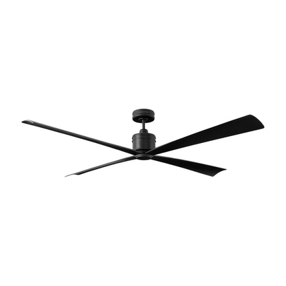 Launceton Ceiling Fan in Midnight Black (72-Inch).