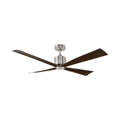 Launceton Ceiling Fan in Brushed Steel.