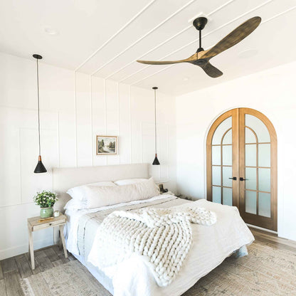 Maverick Ceiling Fan in bedroom.