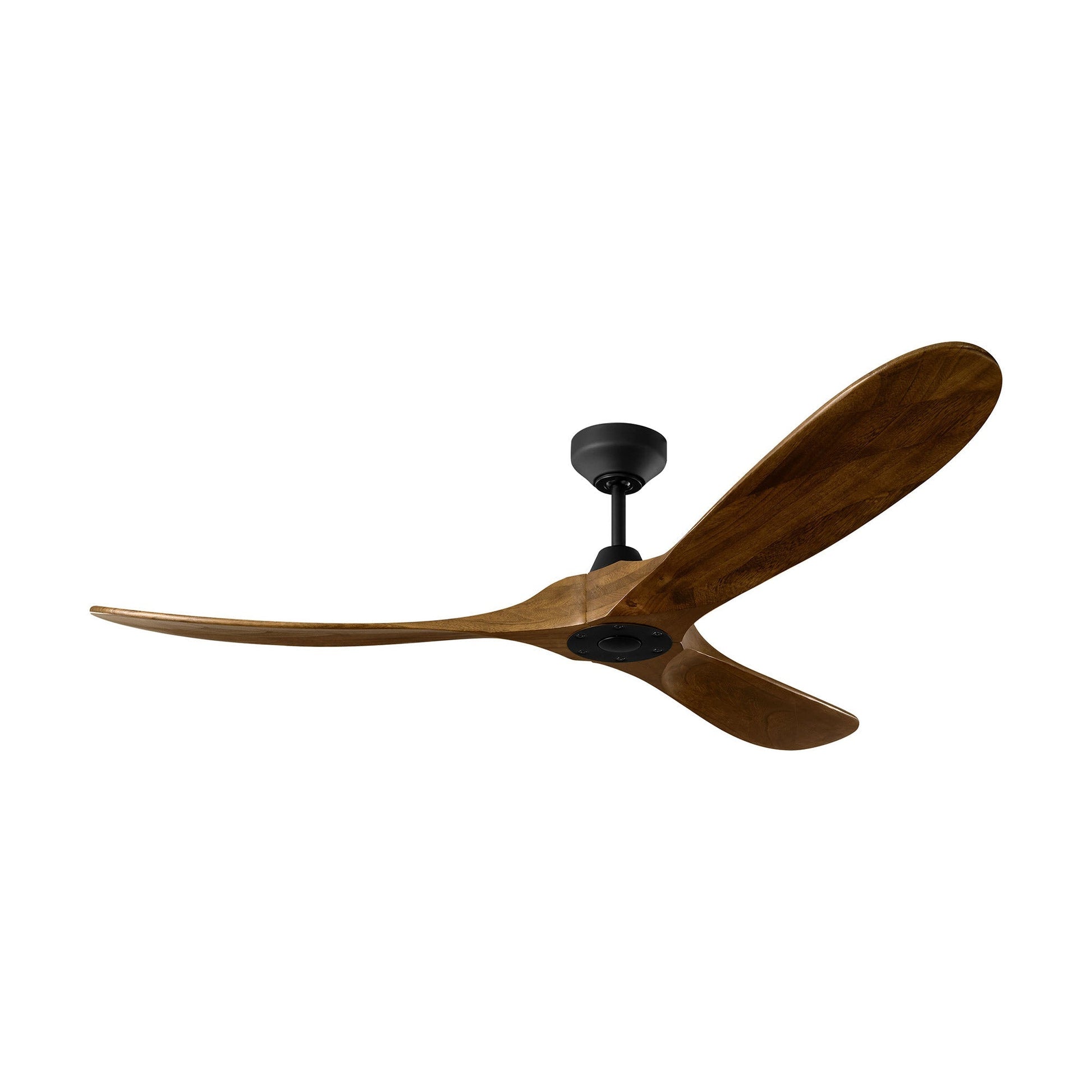 Maverick Outdoor Ceiling Fan in Midnight Black/Dark Walnut (60-Inch).