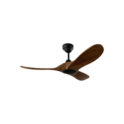 Maverick Outdoor Ceiling Fan in Midnight Black/Dark Walnut (44-Inch/Light Kit Not Included).