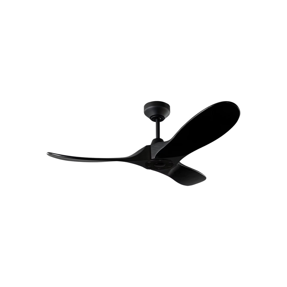 Maverick Outdoor Ceiling Fan in Midnight Black/Midnight Black (44-Inch/Light Kit Not Included).