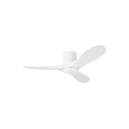 Maverick Smart Hugger Ceiling Fan in Matte White/Matte White (44-Inch/Light Kit included).
