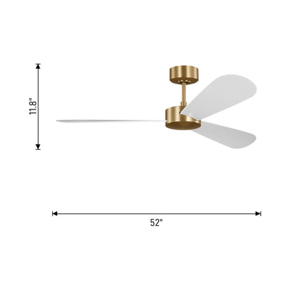 Paddle Smart Outdoor Ceiling Fan - line drawing.