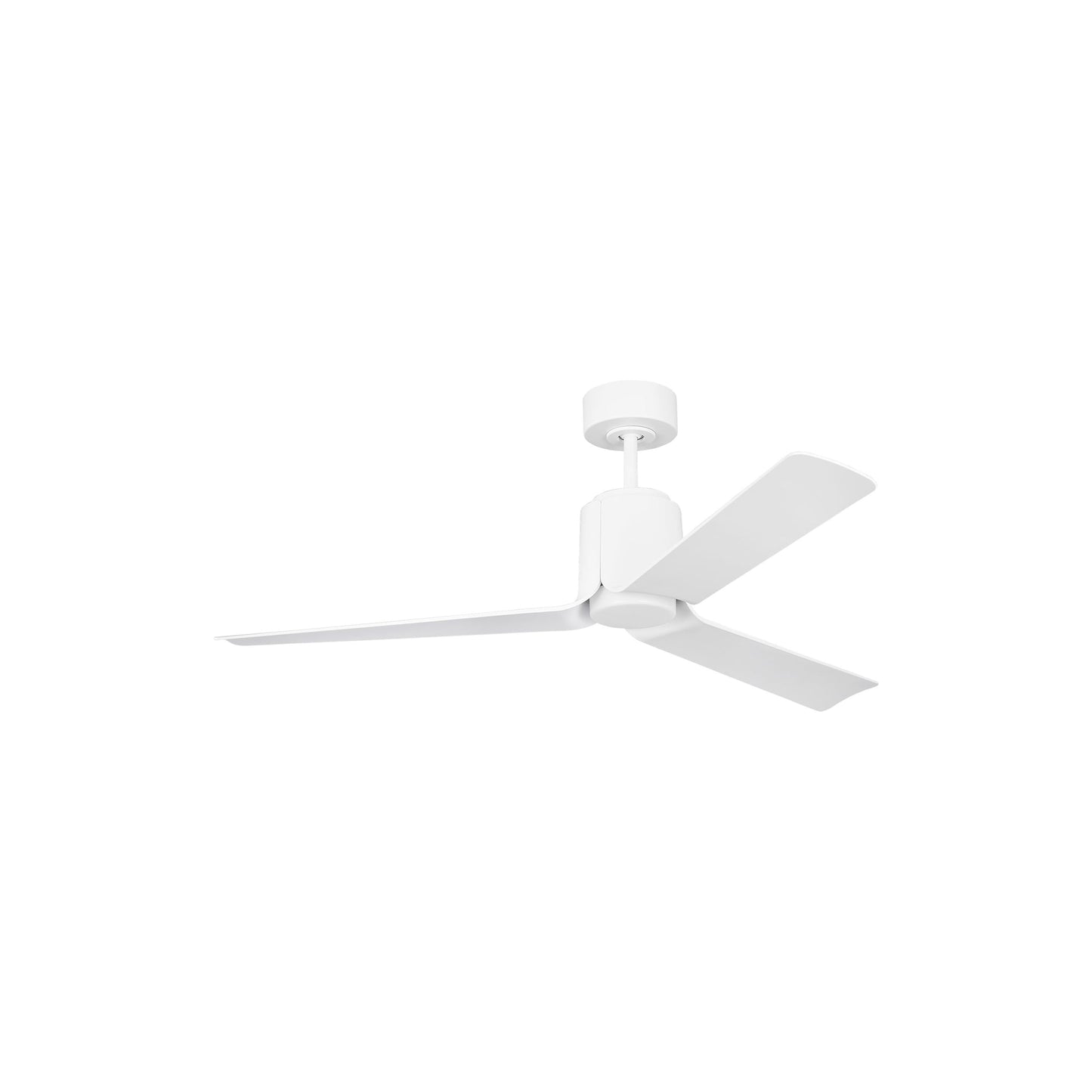 Peel Smart Outdoor LED Ceiling Fan in Matte White/Matte White (52-Inch).
