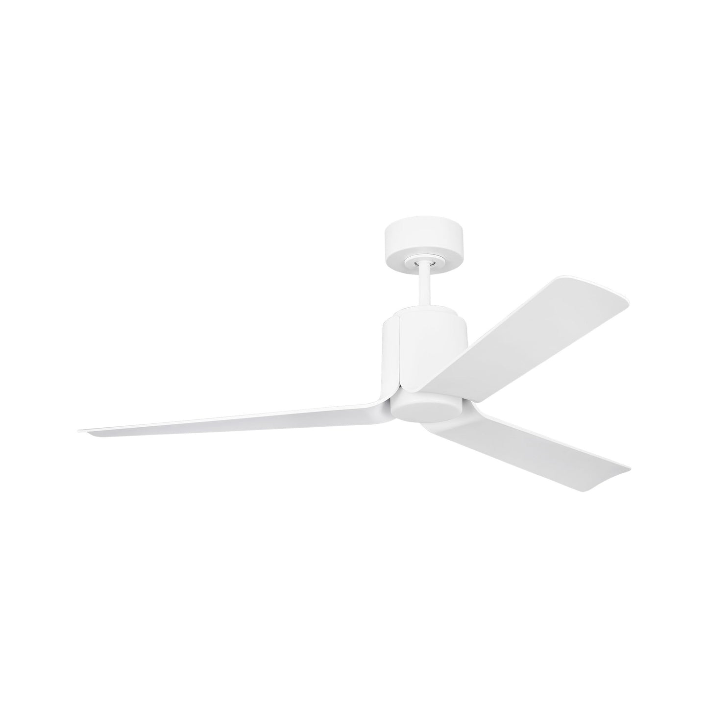 Peel Smart Outdoor LED Ceiling Fan in Matte White/Matte White (66-Inch).