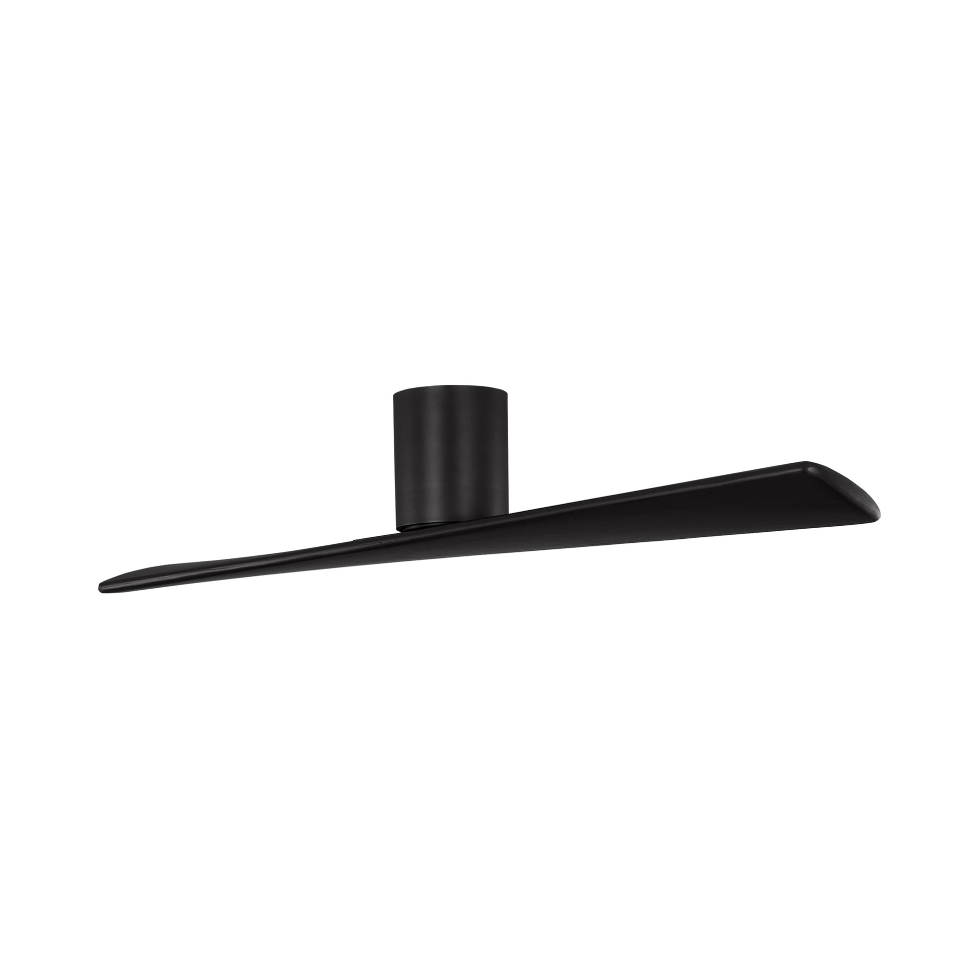 Plank Smart Hugger Ceiling Fan in Midnight Black (52-Inch).