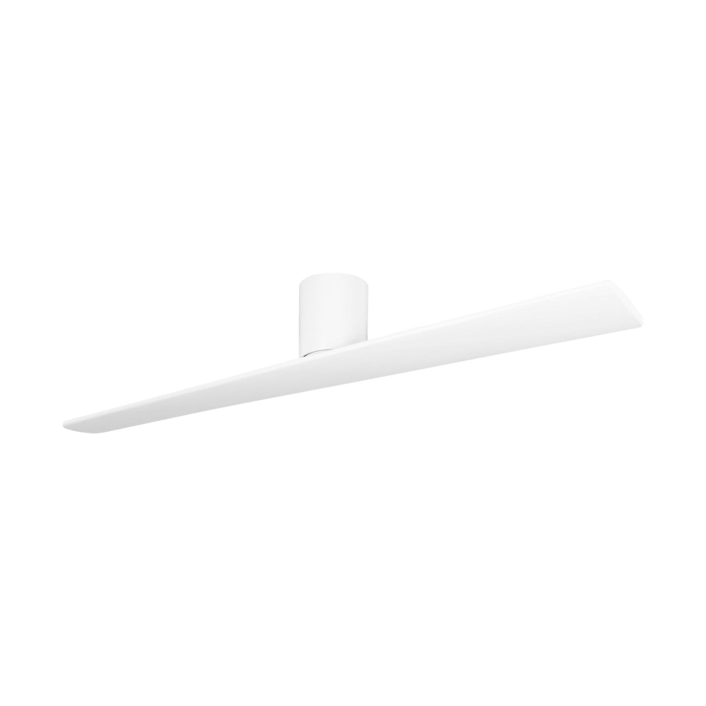 Plank Smart Hugger Ceiling Fan in Matte White/Matte White (60-Inch).