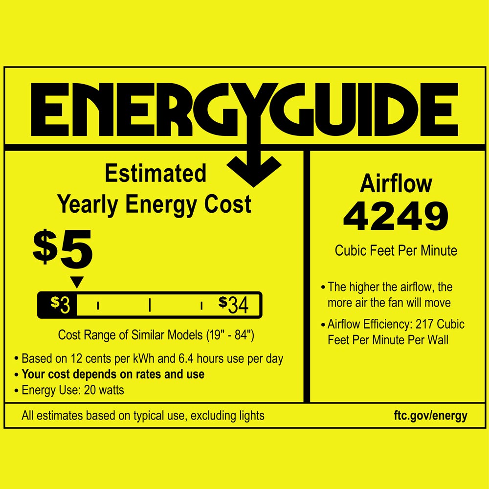 Plank Smart Hugger Ceiling Fan in Detail (60-Inch).