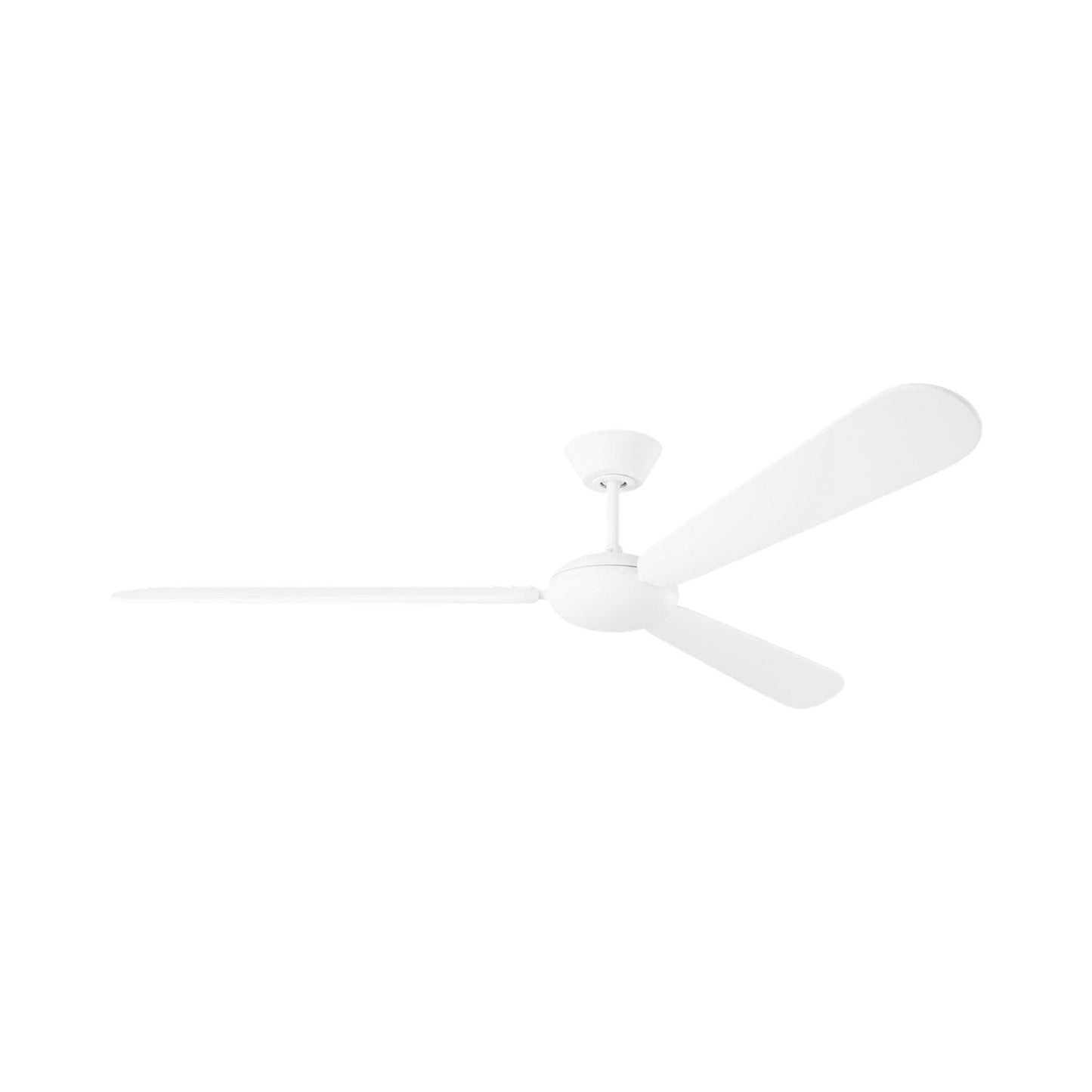 Pod Smart Ceiling Fan in Matte White/Matte White.