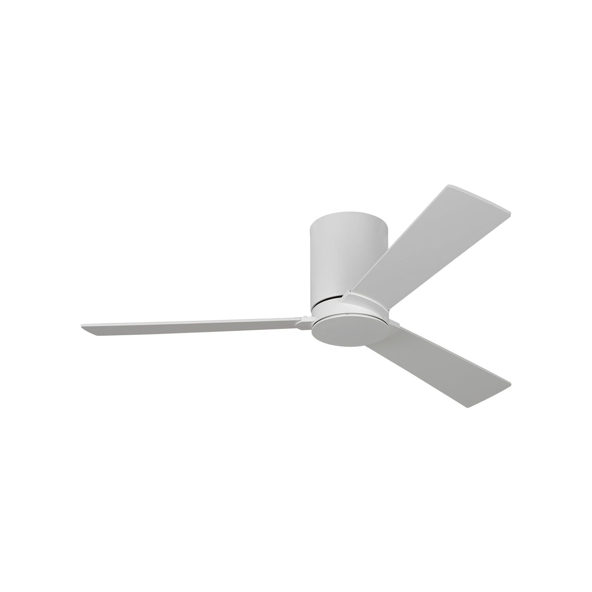 Rozzen Hugger Outdoor Ceiling Fan in Matte White/Matte White (44-Inch).