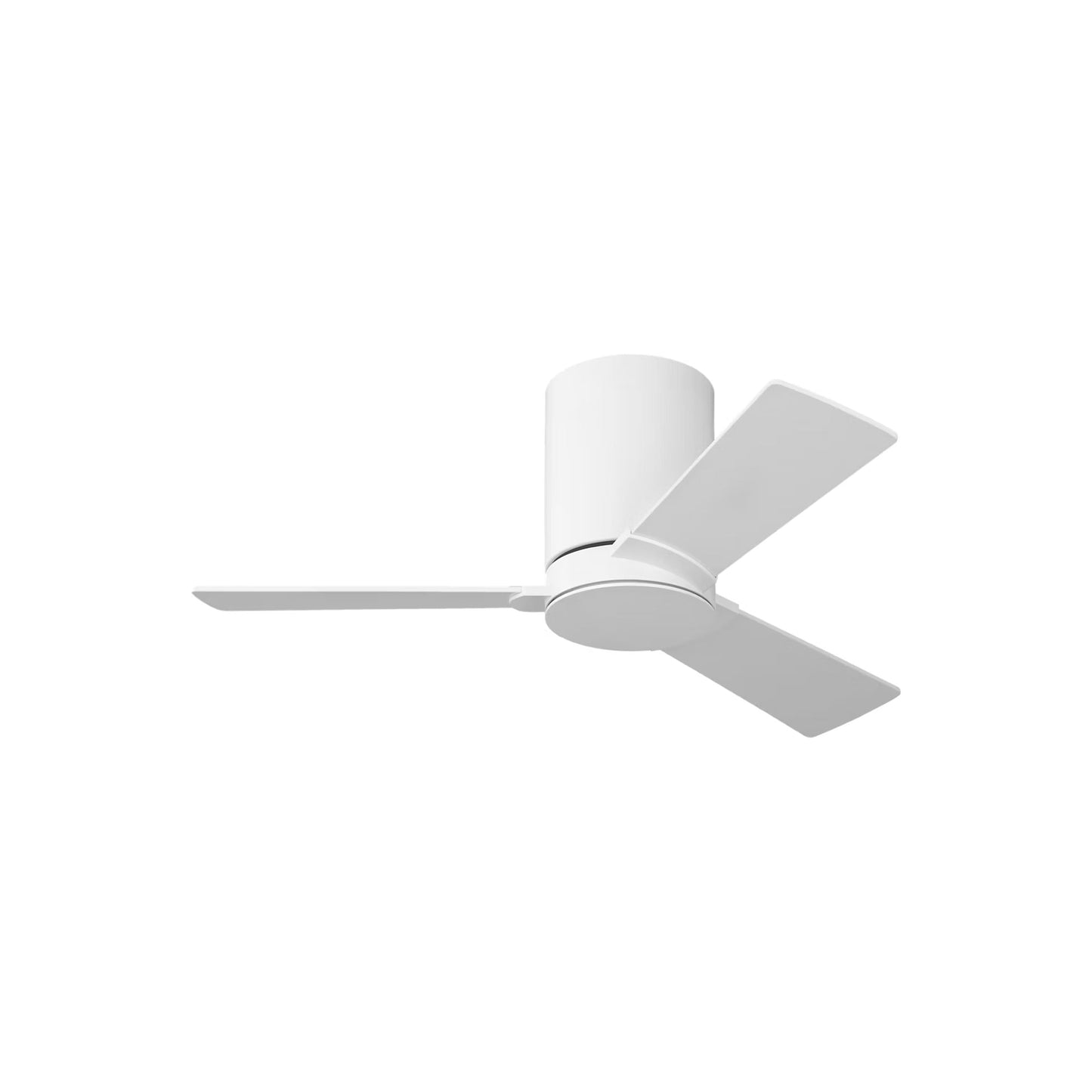 Rozzen Hugger Outdoor Ceiling Fan in Matte White/Matte White (32-Inch).