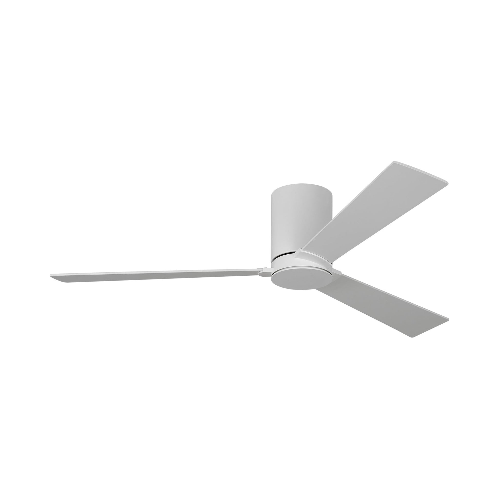Rozzen Hugger Outdoor Ceiling Fan in Matte White/Matte White (52-Inch).