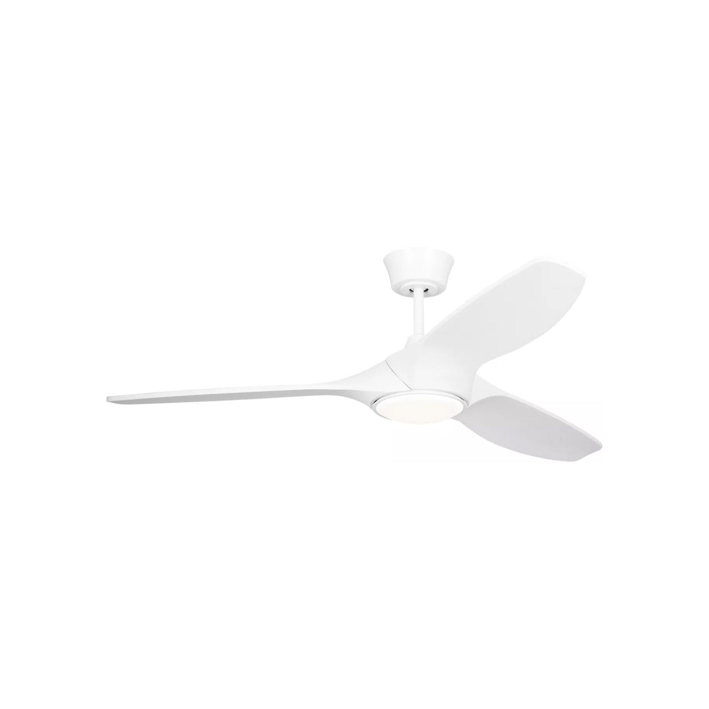 Selen Smart LED Ceiling Fan in Matte White/Matte White (52-Inch).