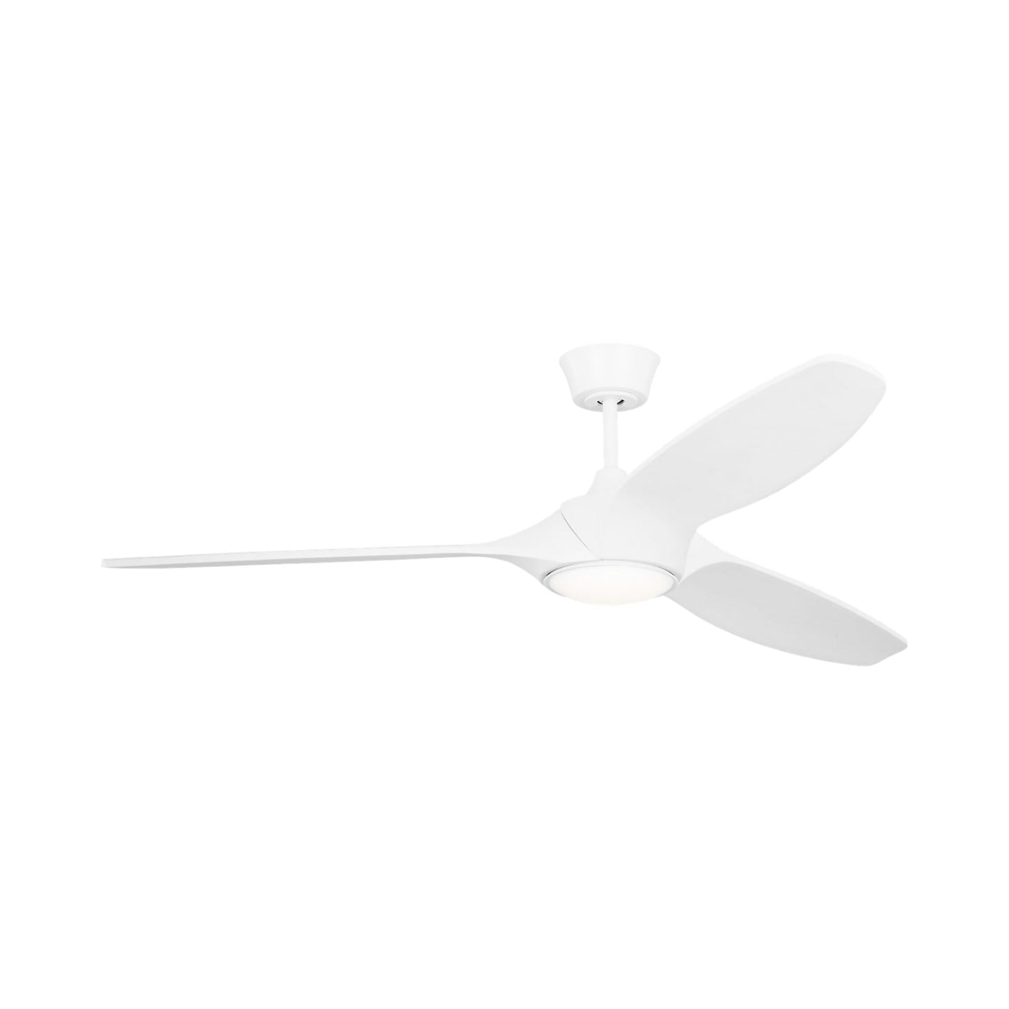Selen Smart LED Ceiling Fan in Matte White/Matte White (60-Inch).