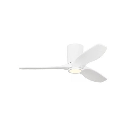 Seyra Smart Hugger LED Ceiling Fan in Matte White/Matte White (44-Inch).