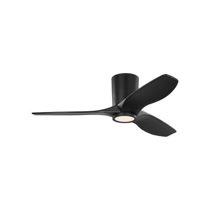 Seyra Smart Hugger LED Ceiling Fan in Midnight Black/Midnight Black (44-Inch).