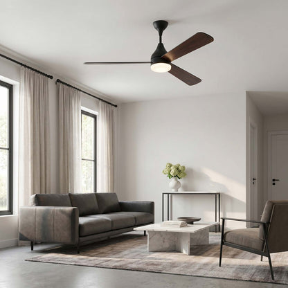 Streaming Indoor / Outdoor LED Ceiling Fan in living room.
