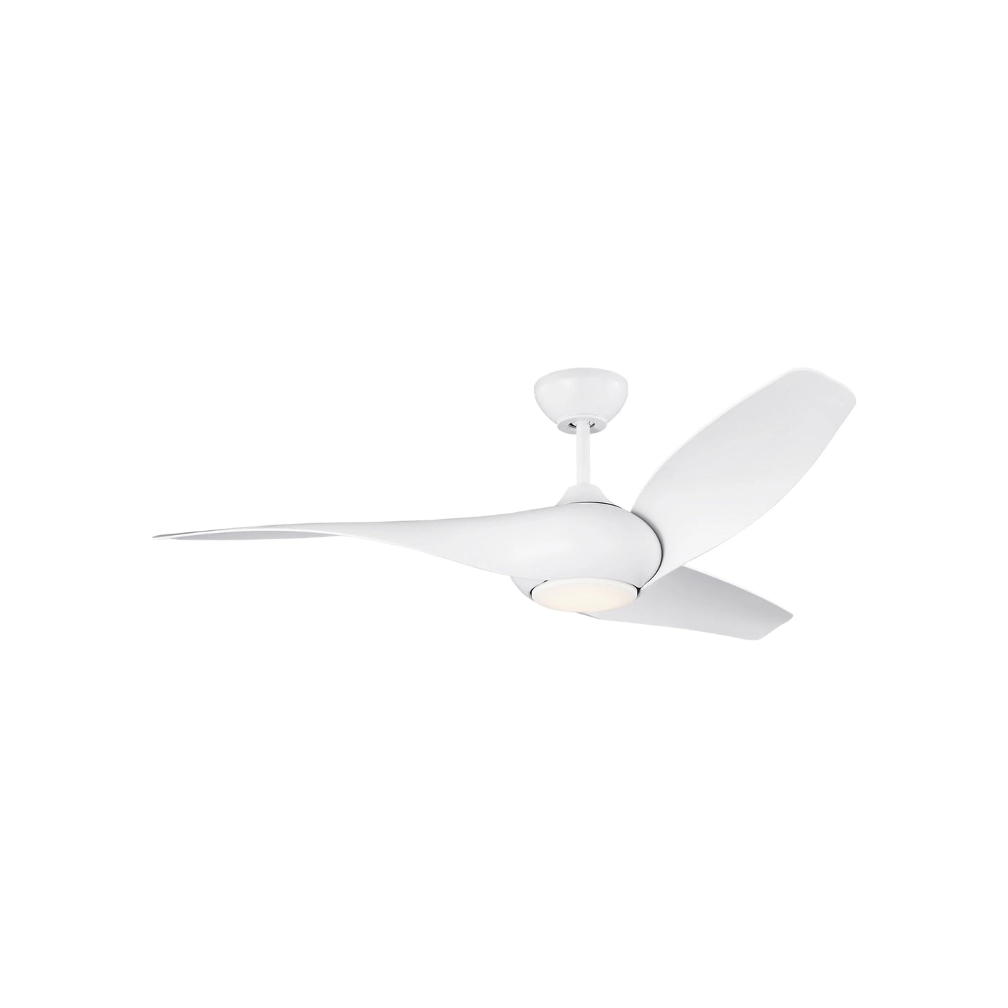 Topan Smart Outdoor LED Ceiling Fan in Matte White/Matte White (52-Inch).