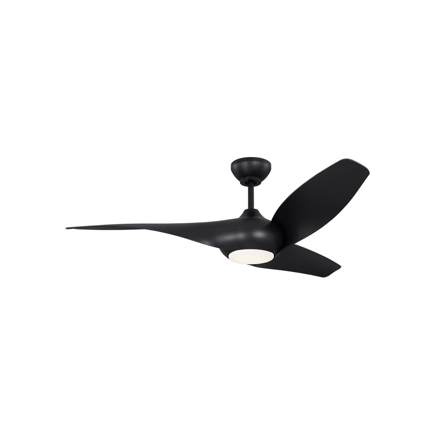 Topan Smart Outdoor LED Ceiling Fan in Midnight Black/Midnight Black (52-Inch).