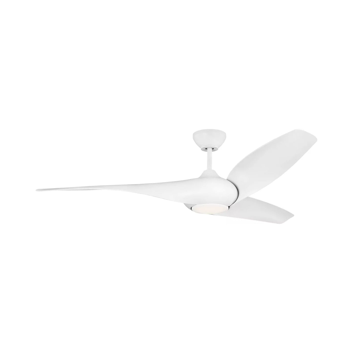 Topan Smart Outdoor LED Ceiling Fan in Matte White/Matte White (60-Inch).