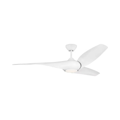 Topan Smart Outdoor LED Ceiling Fan in Matte White/Matte White (60-Inch).