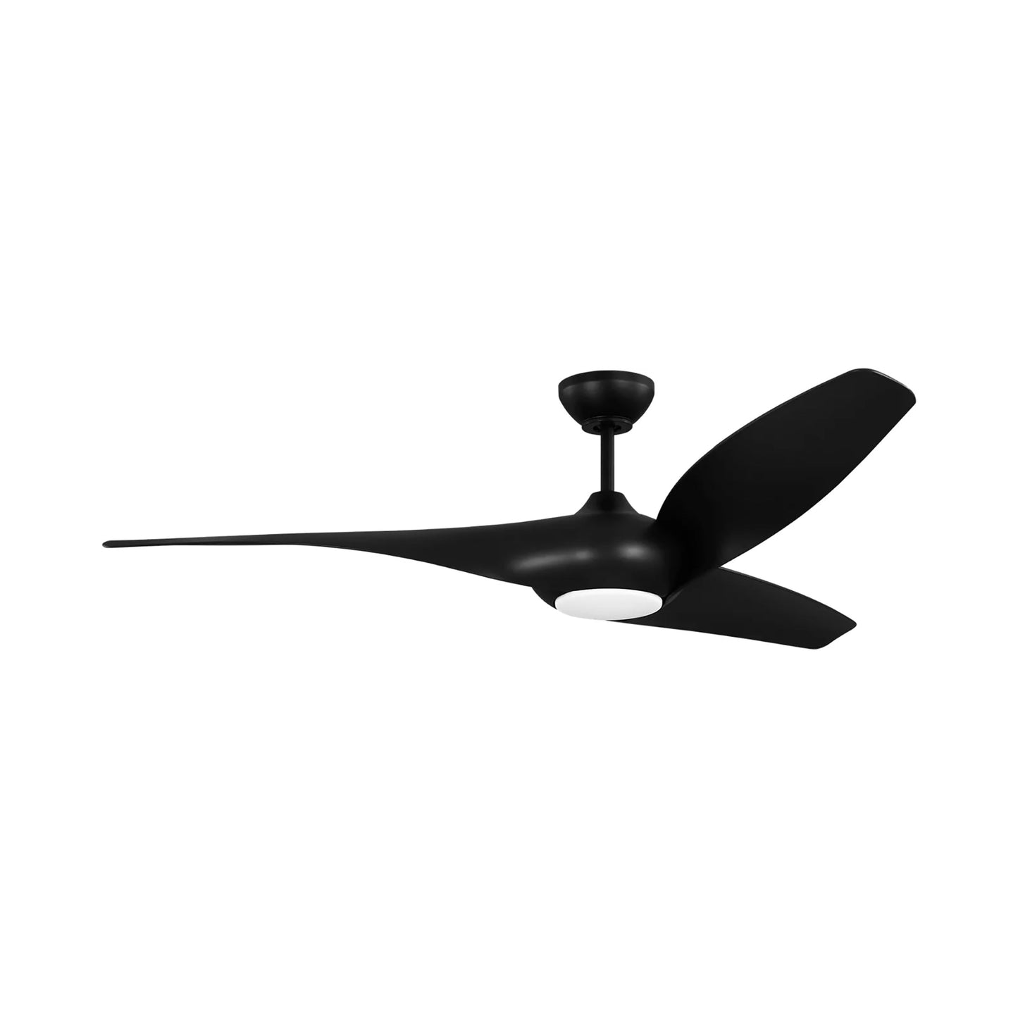 Topan Smart Outdoor LED Ceiling Fan in Midnight Black/Midnight Black (60-Inch).