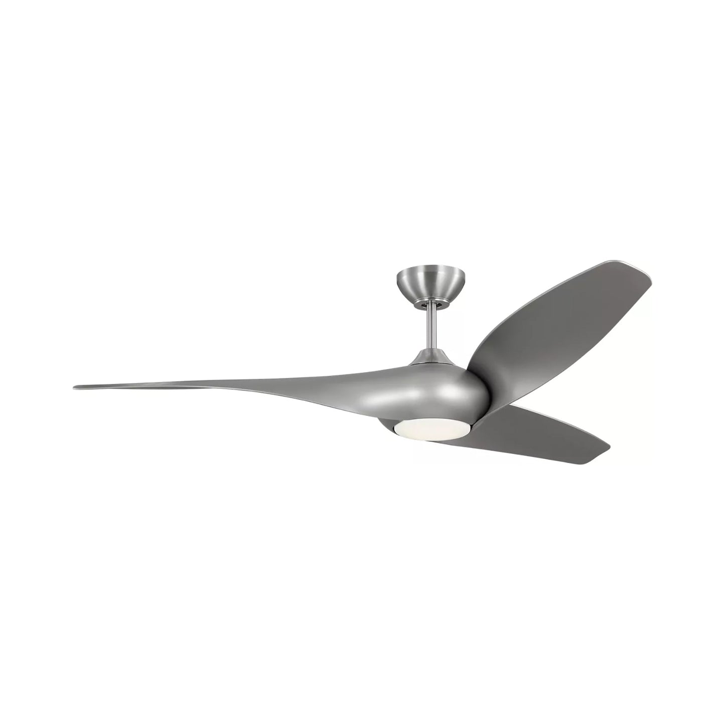 Topan Smart Outdoor LED Ceiling Fan in Brushed Steel/Silver (60-Inch).