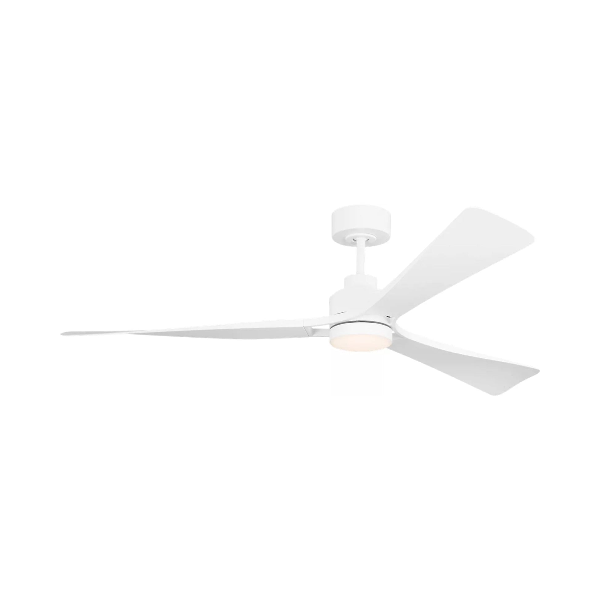 Trillium Smart LED Ceiling Fan in Matte White/Matte White.