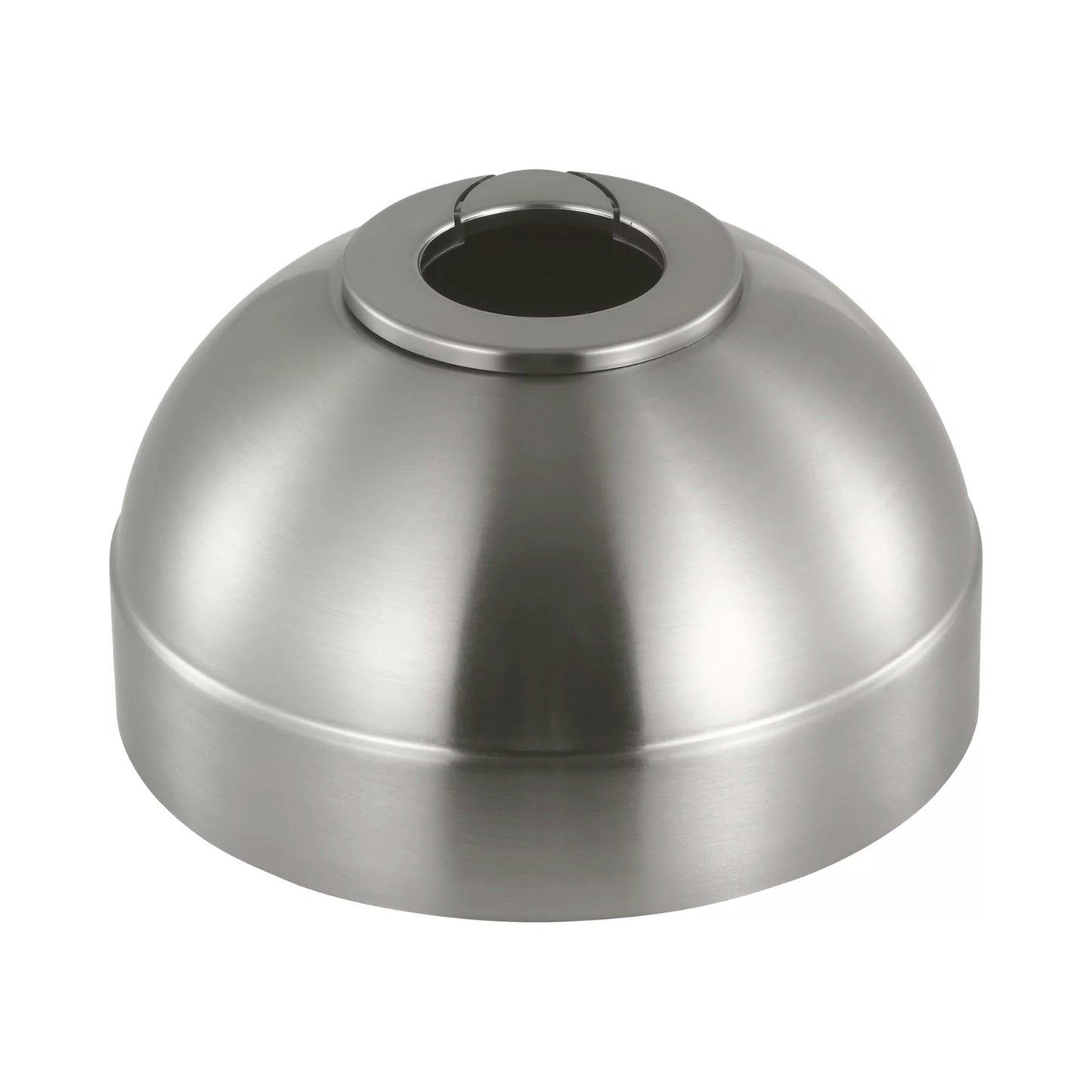 Universal Slope Ceiling Canopy Kit in Brushed Steel.