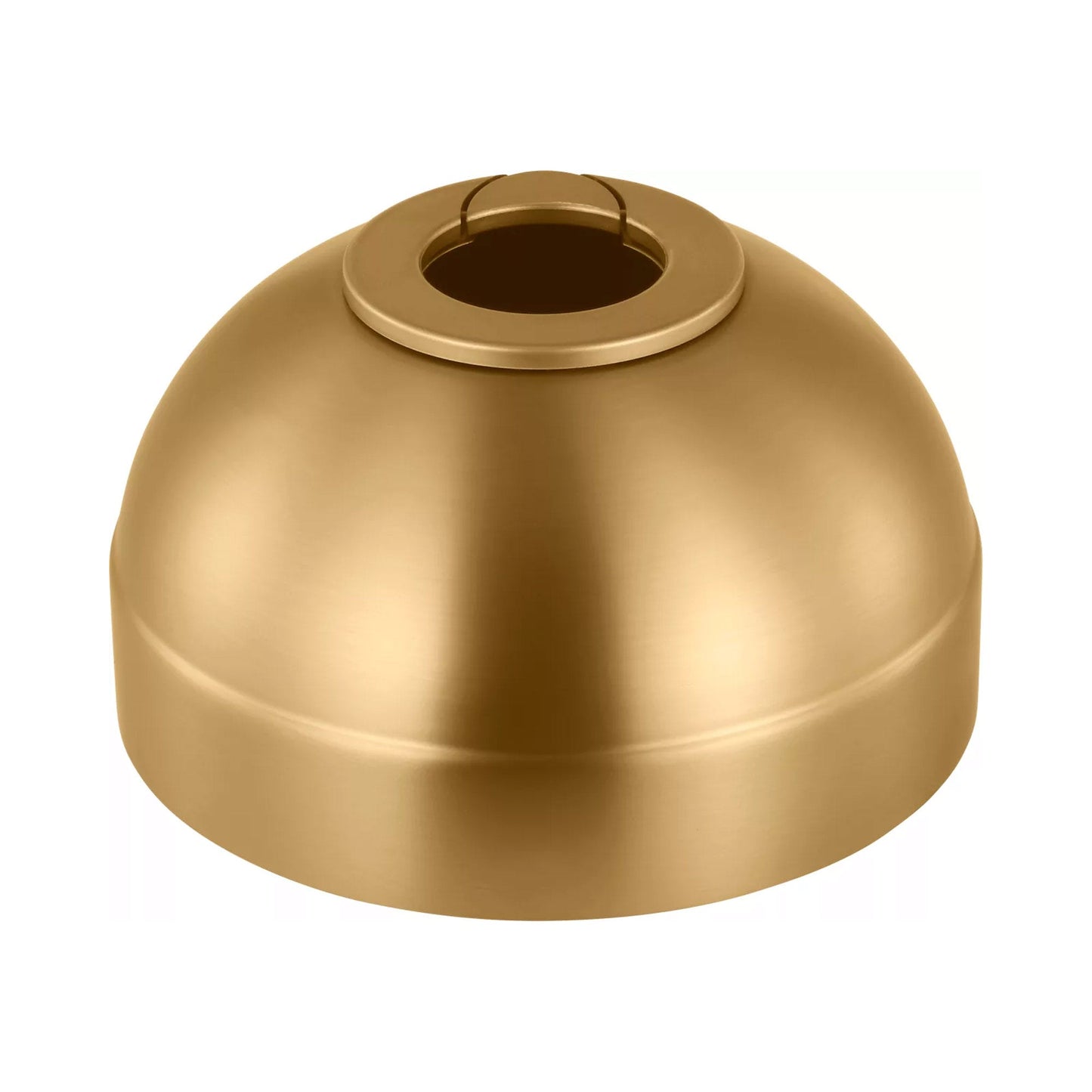 Universal Slope Ceiling Canopy Kit in Burnished Brass.