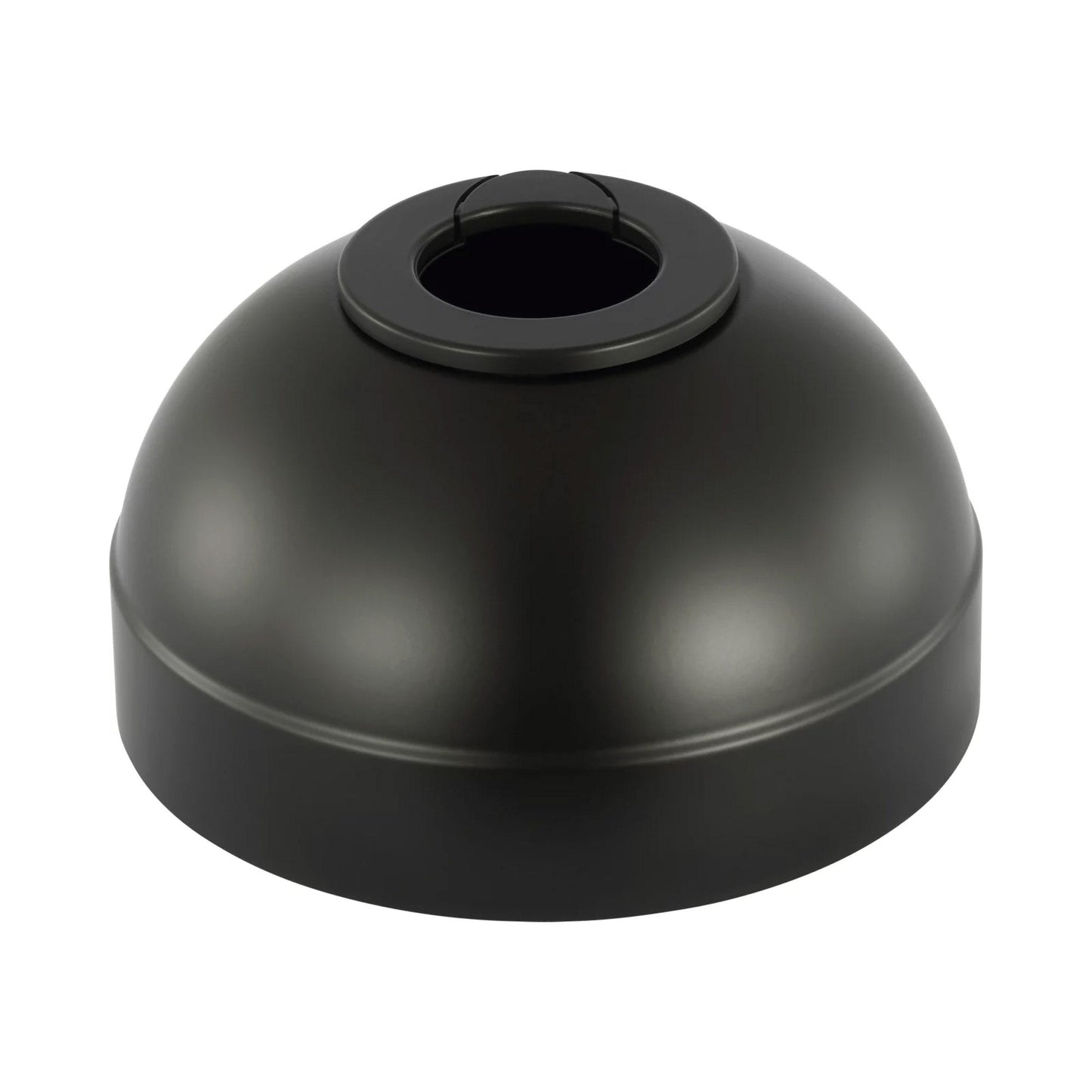 Universal Slope Ceiling Canopy Kit in Matte Black.