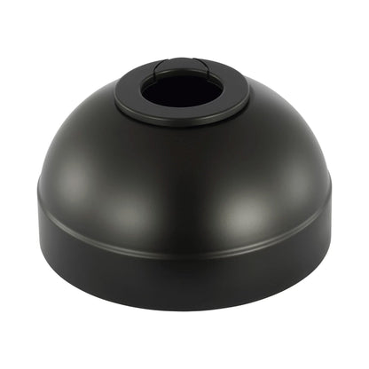 Universal Slope Ceiling Canopy Kit in Matte Black.