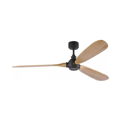Valiant Smart Outdoor Ceiling Fan in Midnight Black/Natural Honey.
