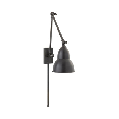 French Library Double Arm LED Wall Light.