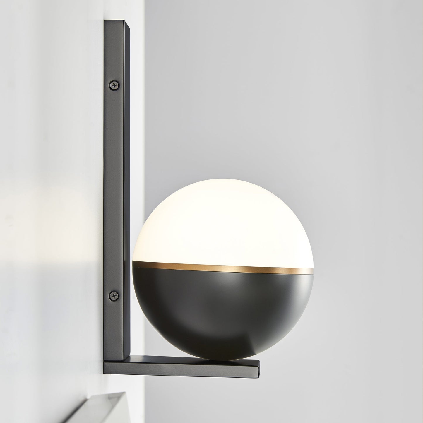 Akova LED Wall Light in living room.