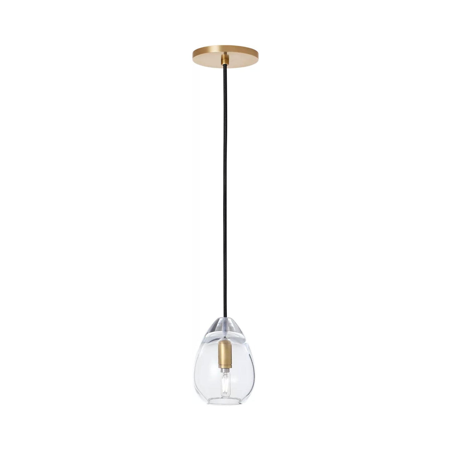 Alina Accent Pendant Light in Natural Brass (Small).