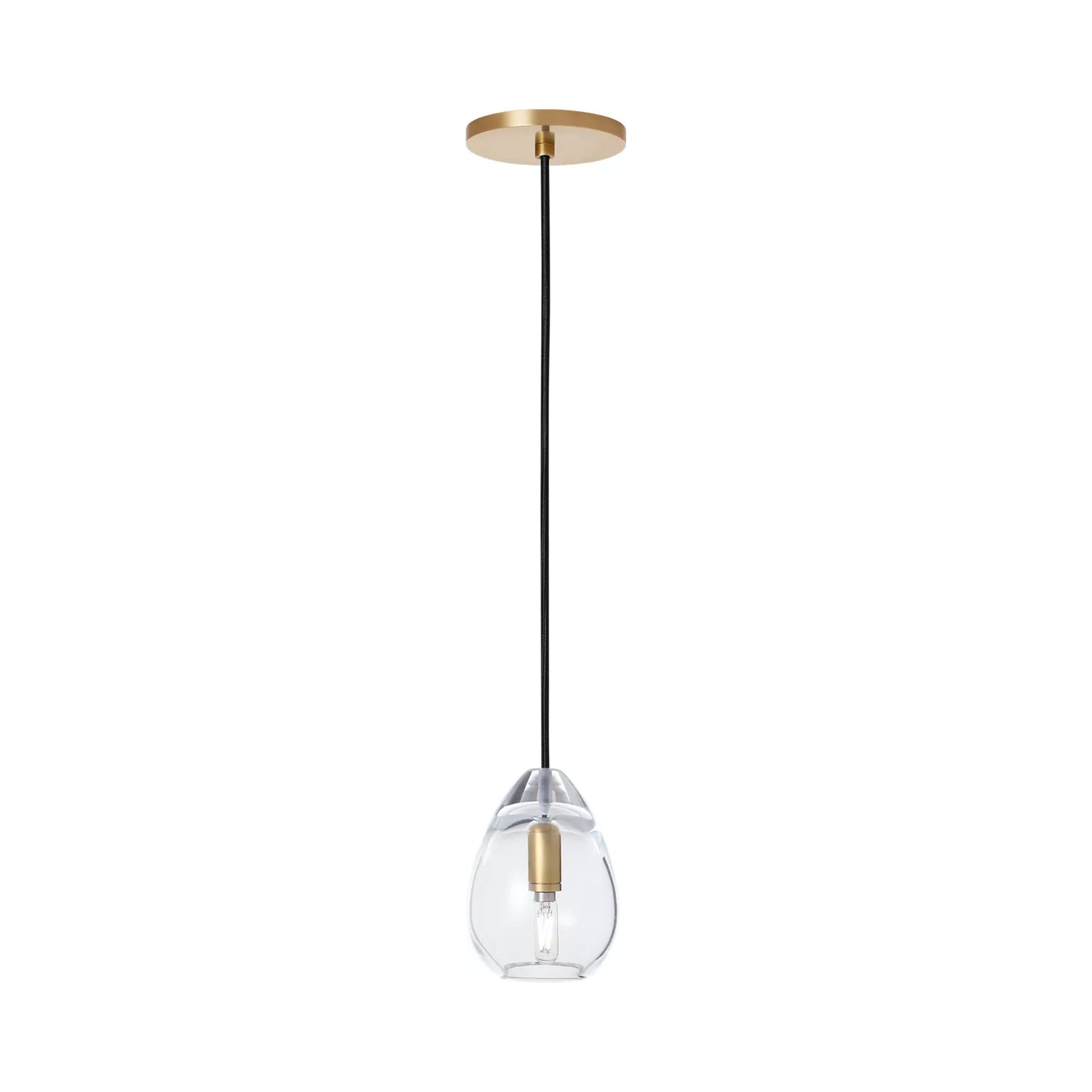 Alina Accent Pendant Light in Natural Brass (Small).