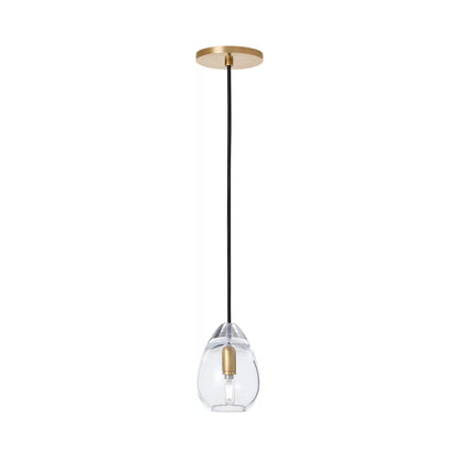 Alina Accent Pendant Light in Natural Brass (Small).