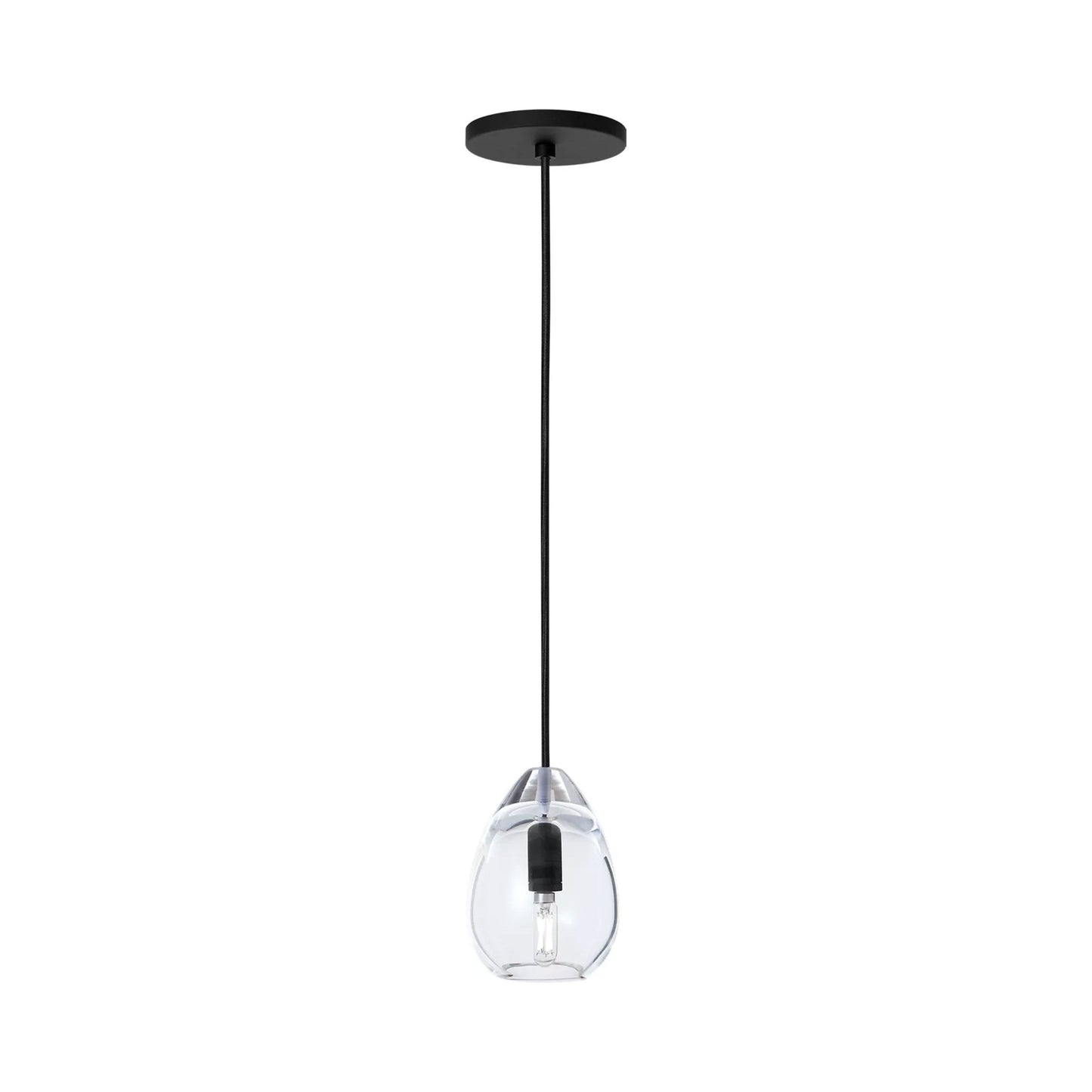 Alina Accent Pendant Light in Nightshade Black (Small) .