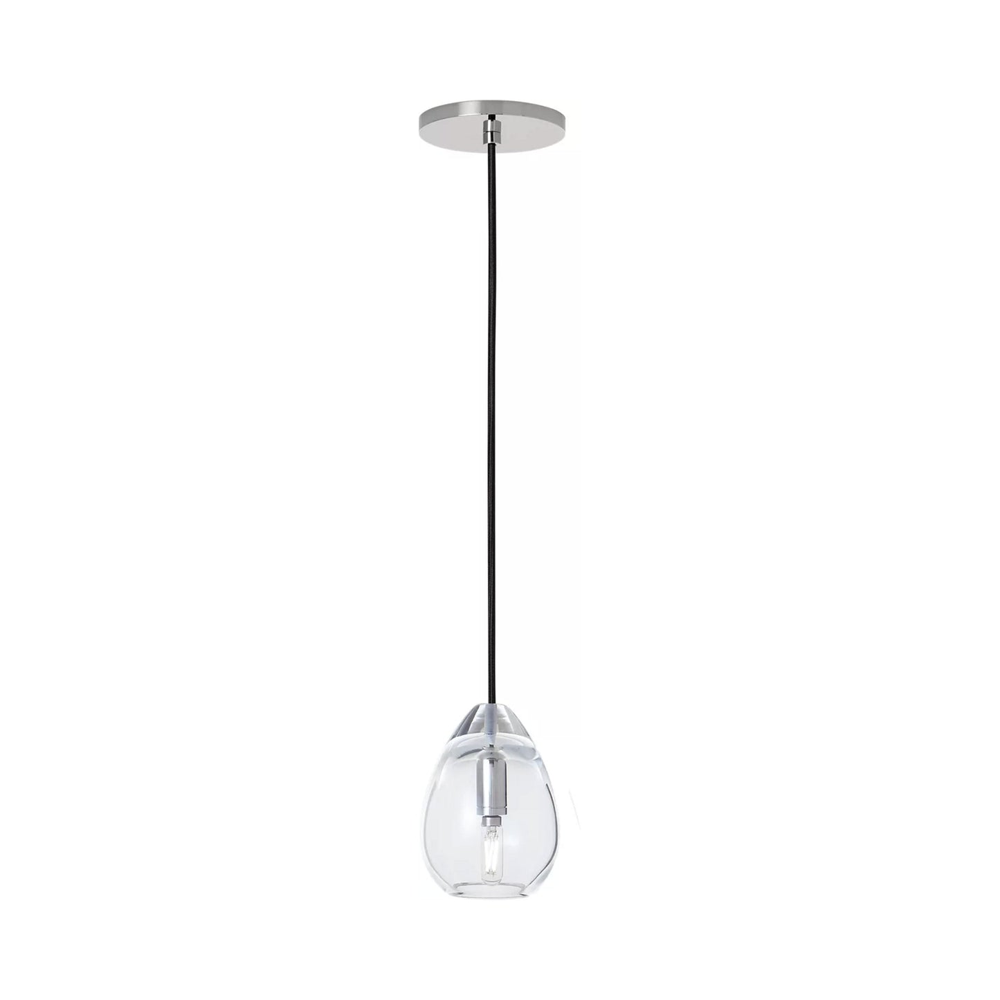 Alina Accent Pendant Light in Polished Nickel (Small).