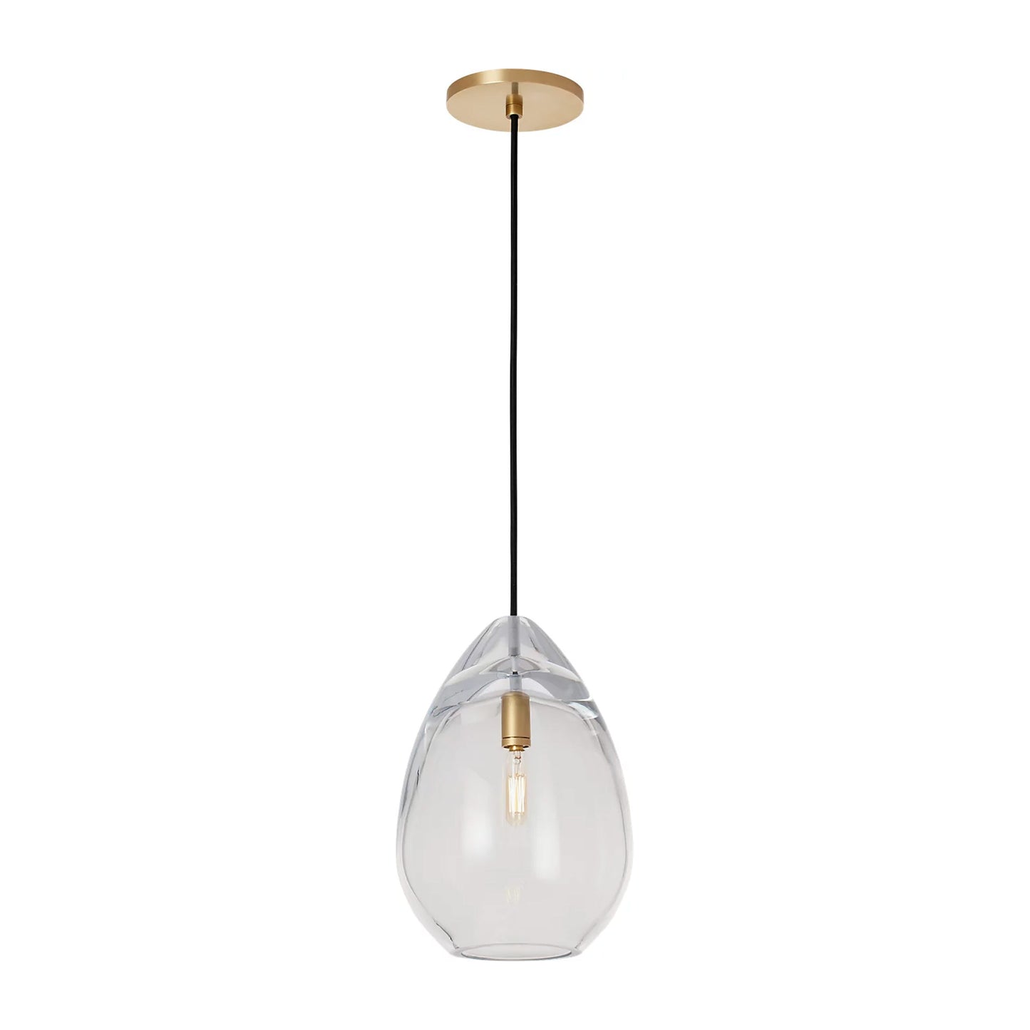 Alina Accent Pendant Light in Natural Brass (Medium).
