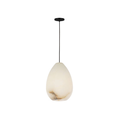Alina Alabaster Pendant Light in Nightshade Black (Small).