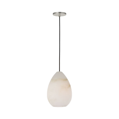 Alina Alabaster Pendant Light in Polished Nickel (Medium).